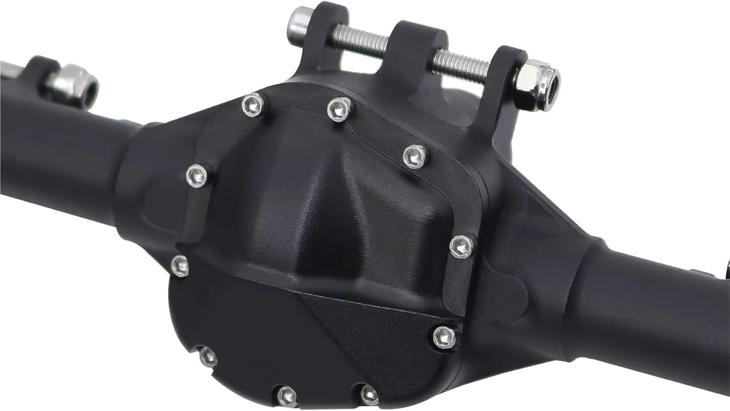 RC Car Parts for Axial for SCX10 II for VS4-10 1/10 Piece Construction Front Rear Straight Axle Modification Accessories RC Crawler Car Chassis Upgrade Parts(Black,Set)