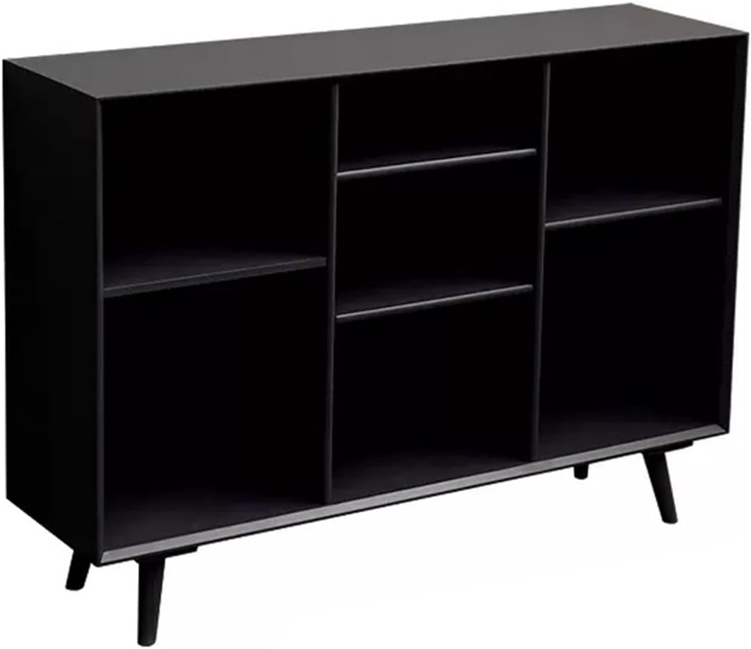 GRFIT Bookshelf Bookcase Living Room Display Cabinet Floor-Standing Bookshelf Picture Book Rack Multi-Functional Storage Rack Simple and Modern Bookcases (Color : Black)