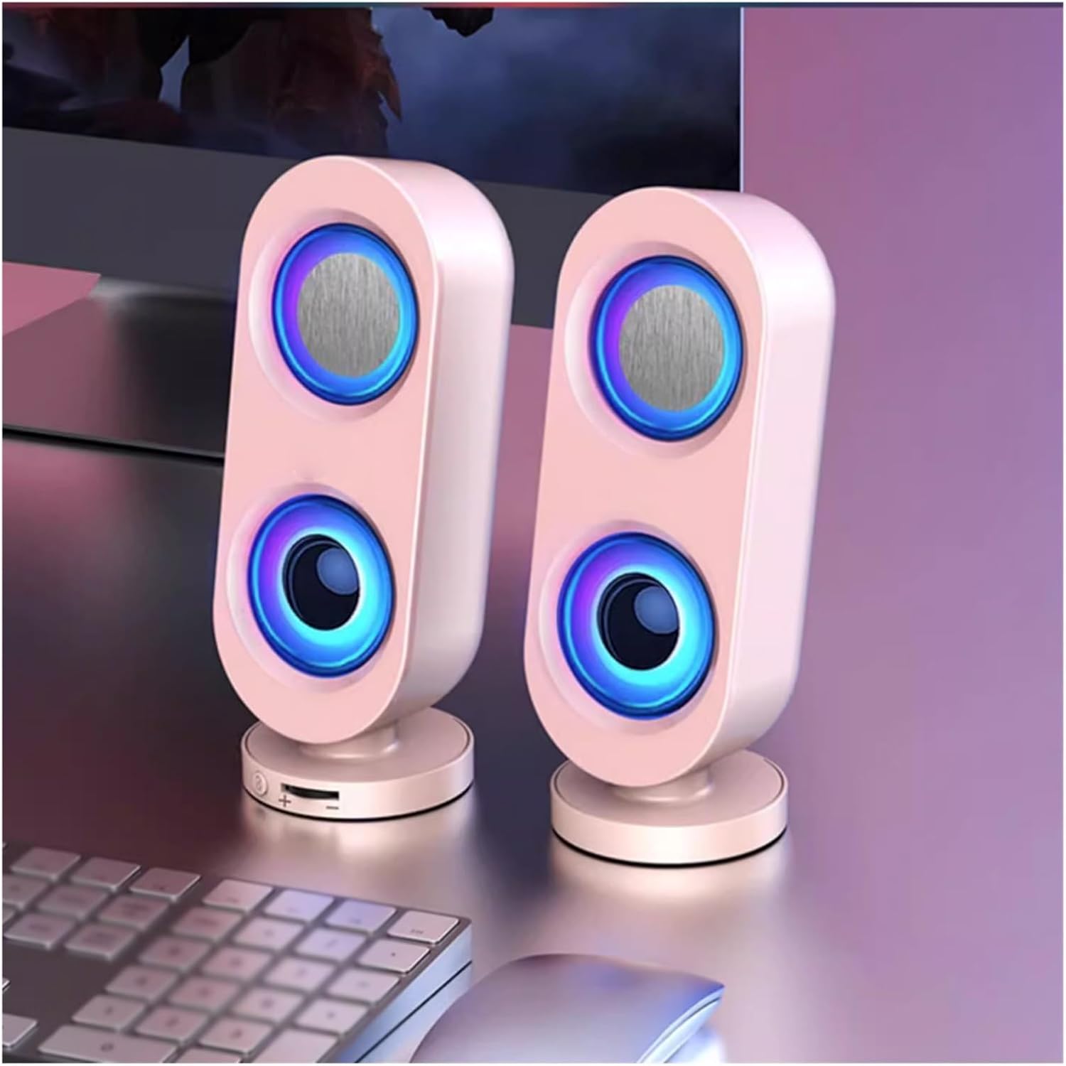 Desktop Small Subwoofer, Computer Sound System, Desktop Household Wired Small Speaker(D)