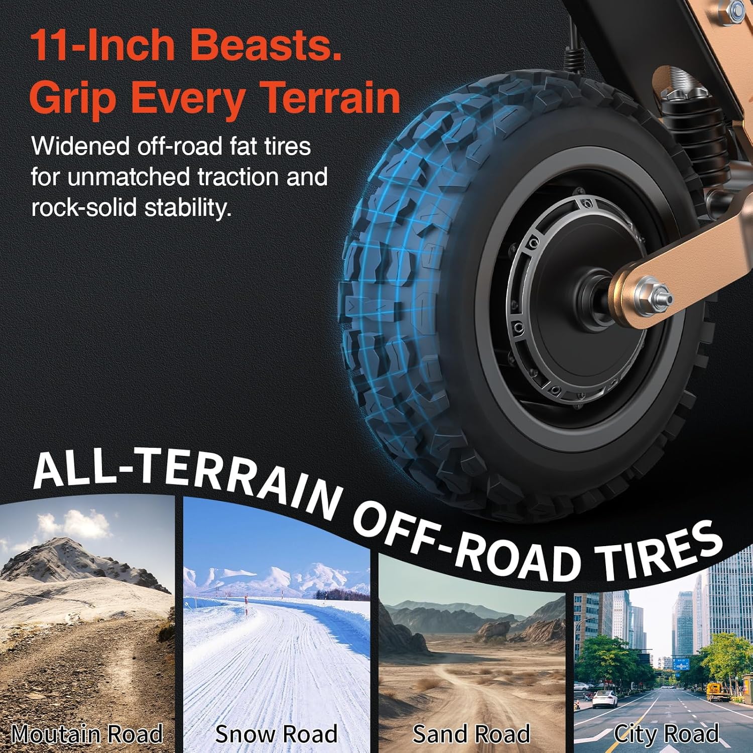 T88/T85 Electric Scooter for Adults Series, 1500W/6000W Peak Motor, 31-53 Mph & Up tp 40-59 Miles Long Range Off-Road Electric Scooter, 10