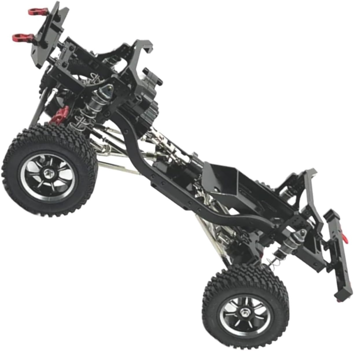 RC Car Parts for MN for G500 for MN128 MN86 MN86S MN86K MN86KS 1/12 RC Crawler Car Upgrade Parts Accessories Metal Assembled for Chassis Frame(Black)