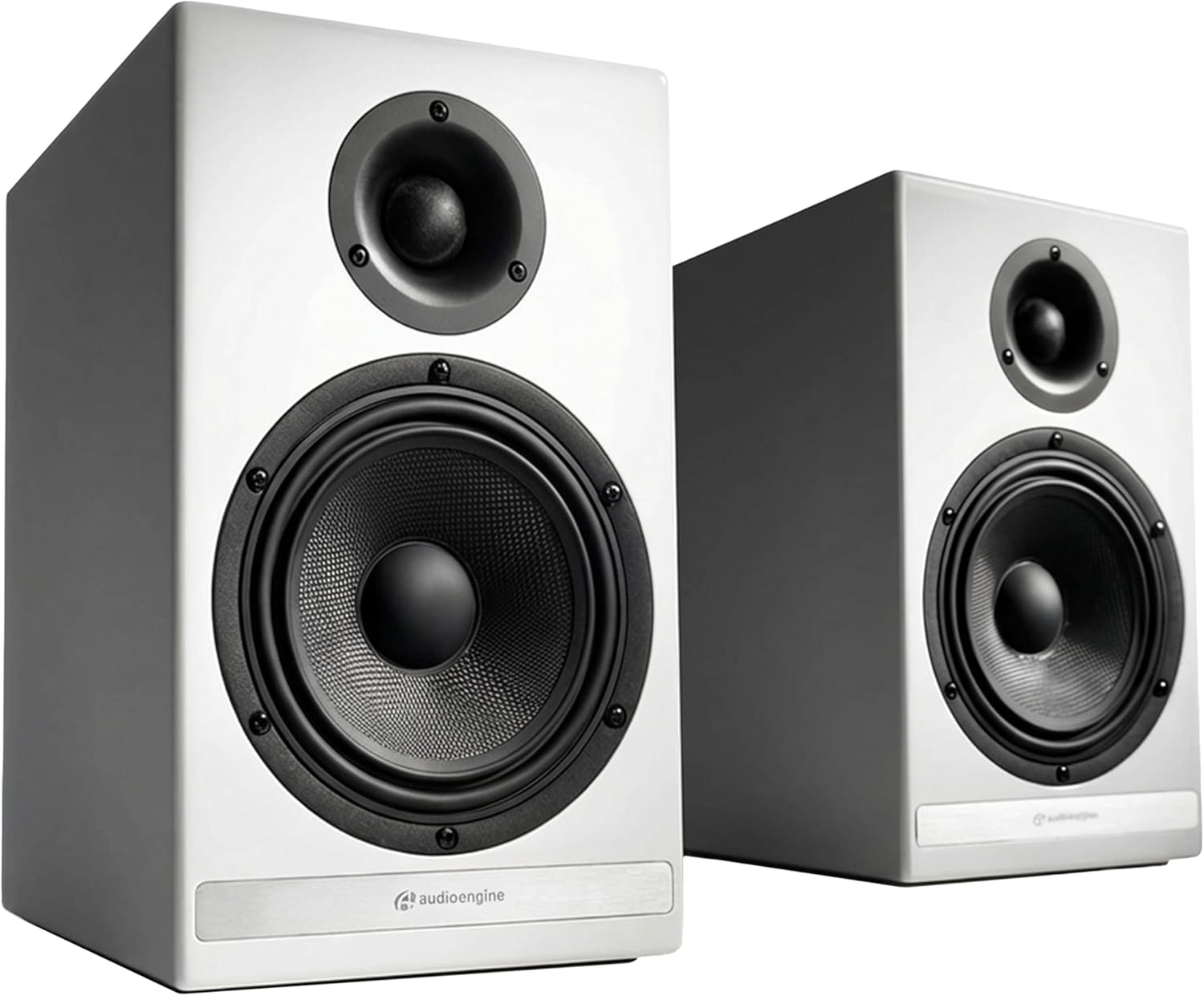 Audioengine HDP6 Passive Speakers Bookshelf Speakers Pair | Home Stereo High-Powered 2-Way Desktop Speakers | AV Receiver or Integrated Amplifier Required (White)