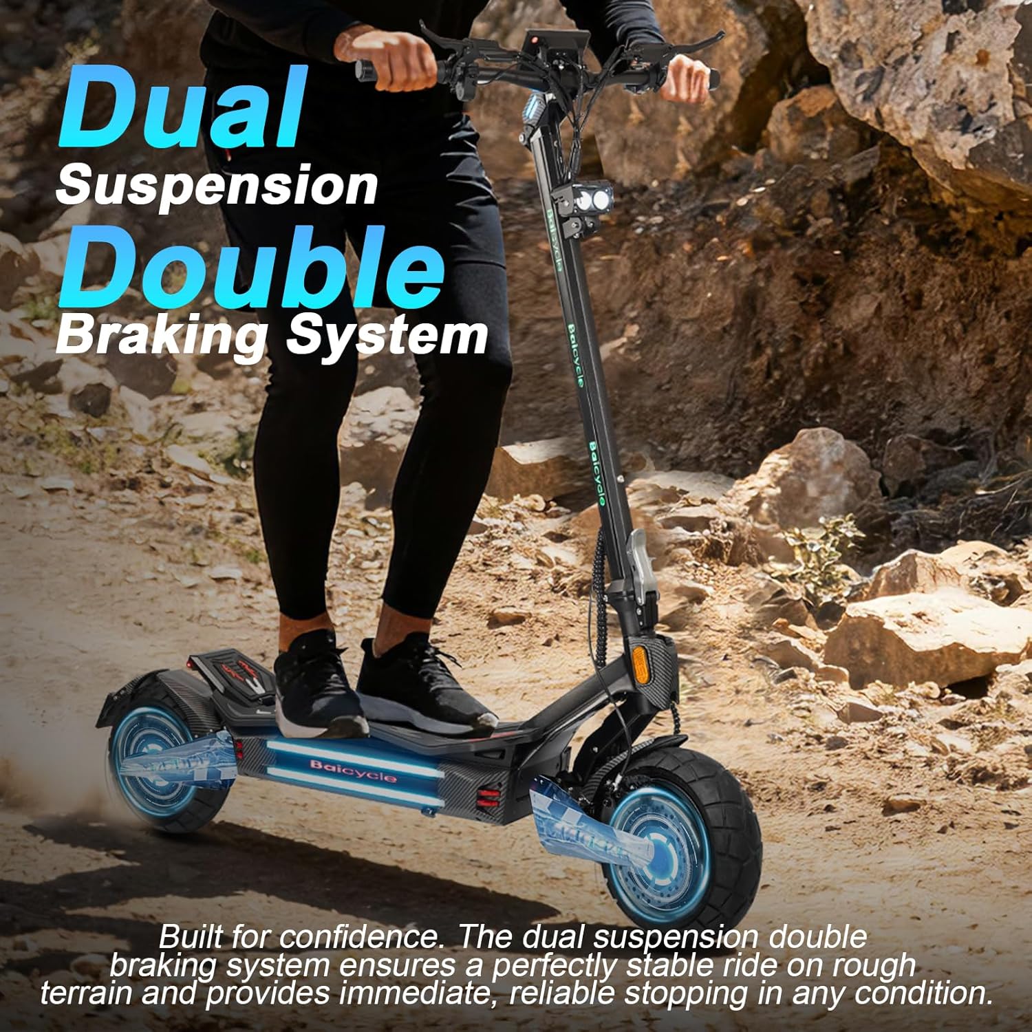 Electric Scooter with 6000W Torque Motor – UL Certified, 46MPH Top Speed, 50 Mile Long Range, 60V/30AH High-Capacity Battery, 10