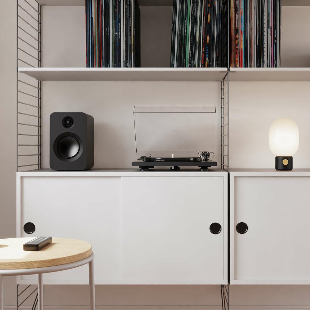 Kanto REN 200W Powered Speaker System with HDMI ARC Input for TV & Home Theater | USB-C and Bluetooth 5.3 | High/Low Pass Filter | Pair | Matte Black