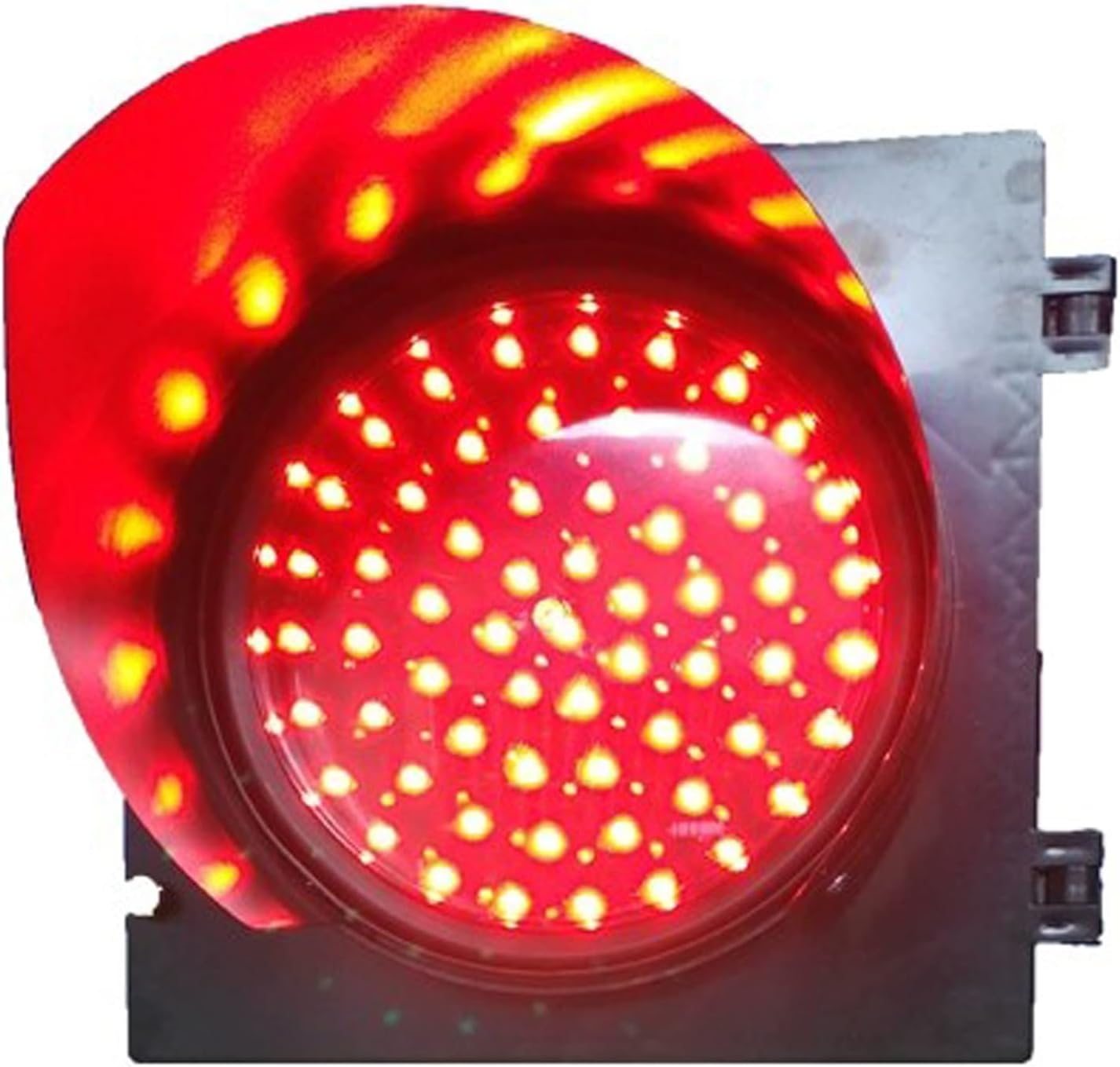 Traffic Signal Light, LED Traffic Stop Light, Outdoor Waterproof Indicator Warning Lights, Industrial Loading Area Indicator Lights, for Wharf, Unloading Gates, Car Parks(Red,400mm/16in-DC 242V)