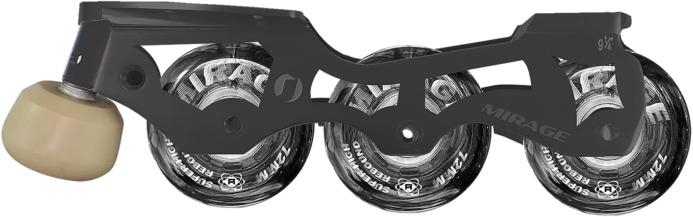 Jackson Atom Inline Roller Skate Frame System - Mirage (Size 266, White -Silver 226mm Cloud White Wheels)