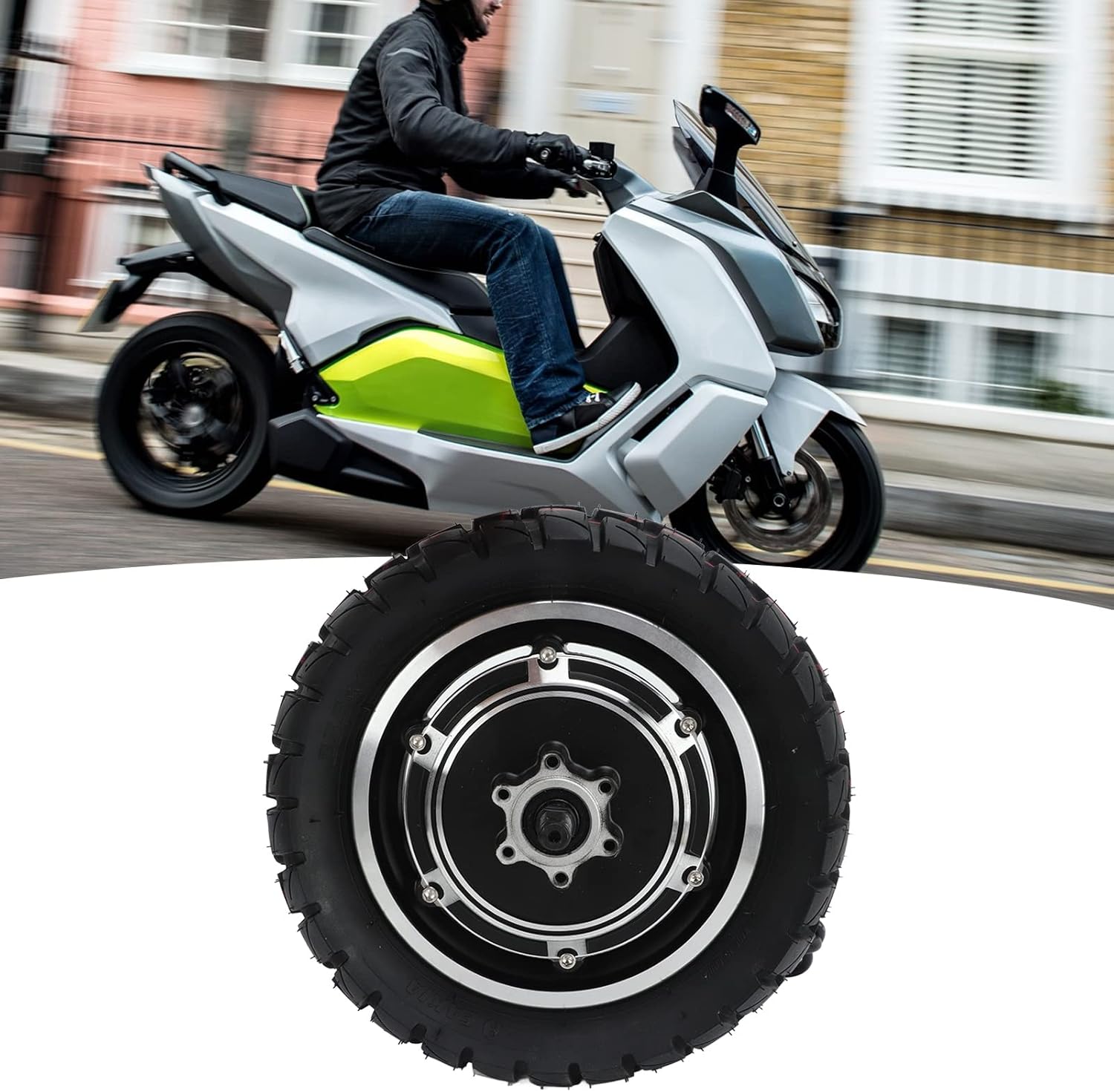 Scooter Tire Motor, Wide Application Wheel Hub Motor Aluminum Alloy Waterproof For Scooter
