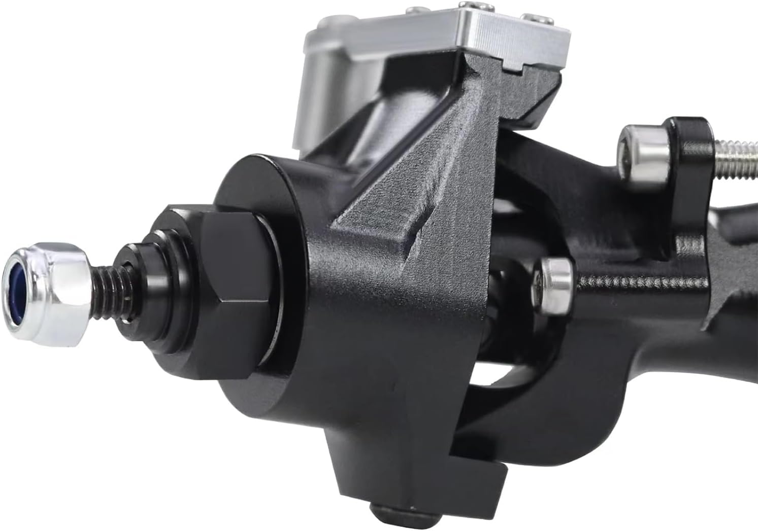 RC Axle Models For Axial For SCX10 II For Vanquish VS4-10 For Phoenix F10T 1/10 Aluminum Front Rear Straight Axle Complete RC Crawler Upgrade Parts(Black,1set)