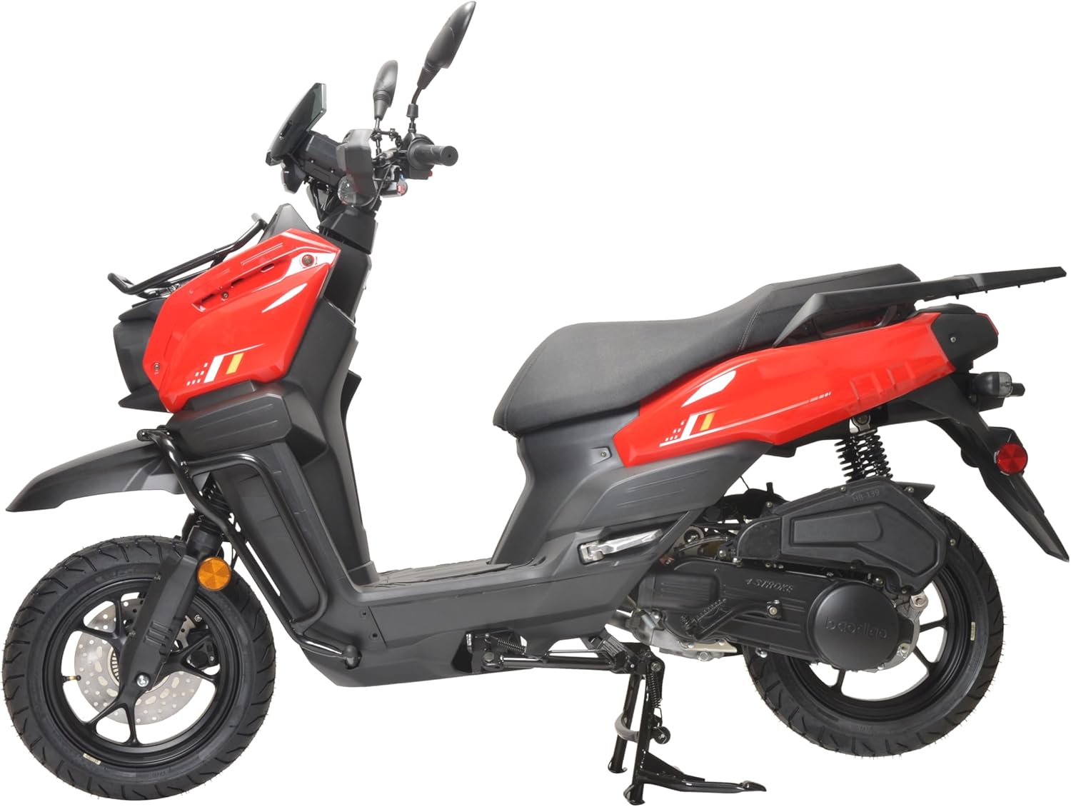 HHH Tank 150 Moped Gas 150cc Scooter 150cc Motorcycle Automatic Adult Bike with 12