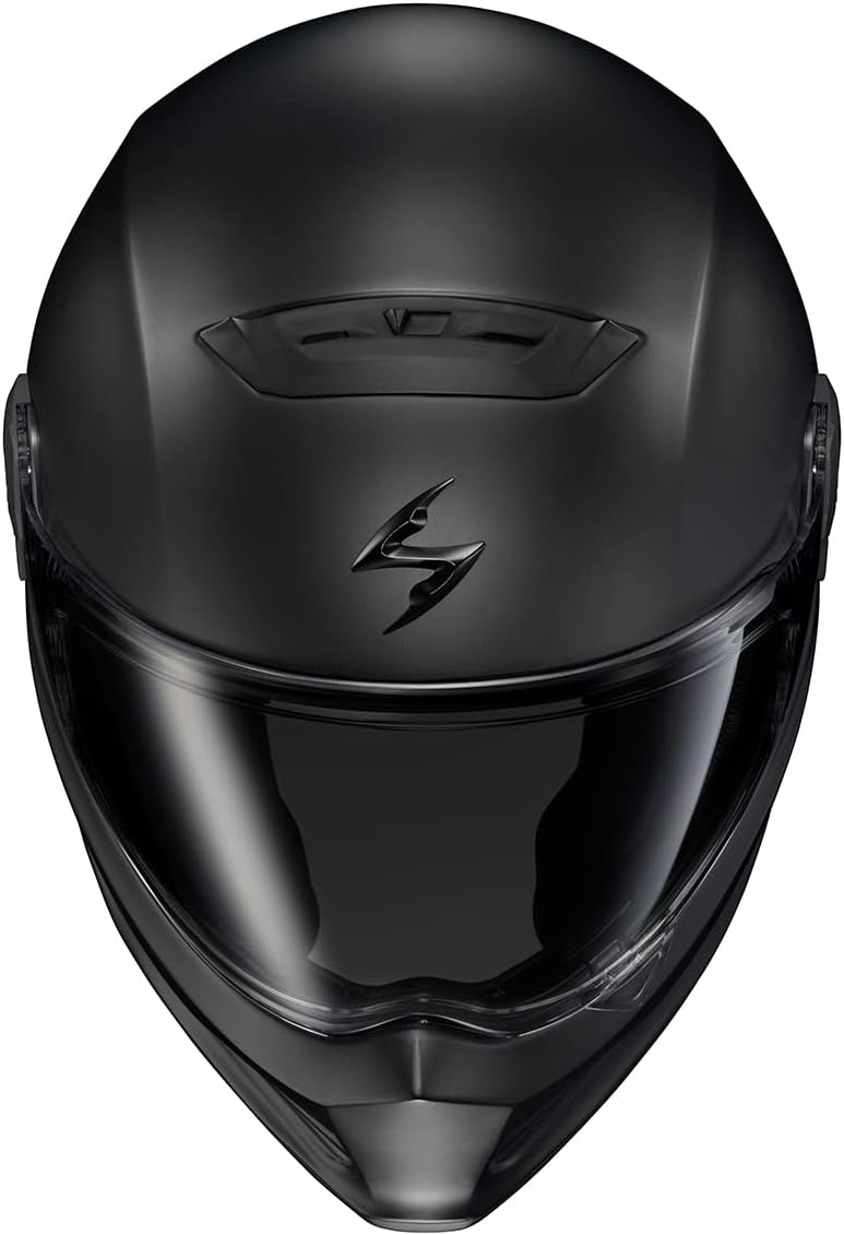 ScorpionEXO Covert FX Full Face Adult Motorcycle Helmet Street Fighter Style - Bluetooth Ready Speaker Pockets DOT ECE Solid (Matte Black - Medium)