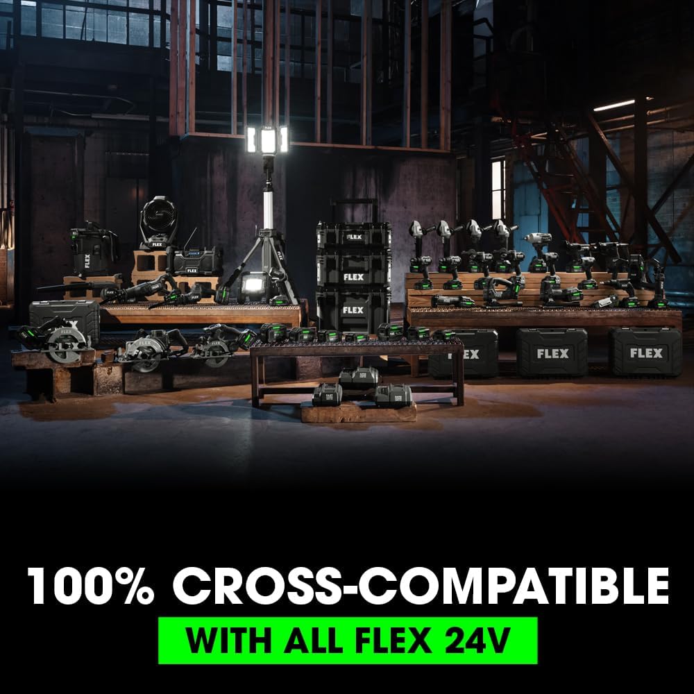 FLEX 24V Brushless 1.6 Gallon Wet/Dry Tool Only Vacuum Cleaner, Grey