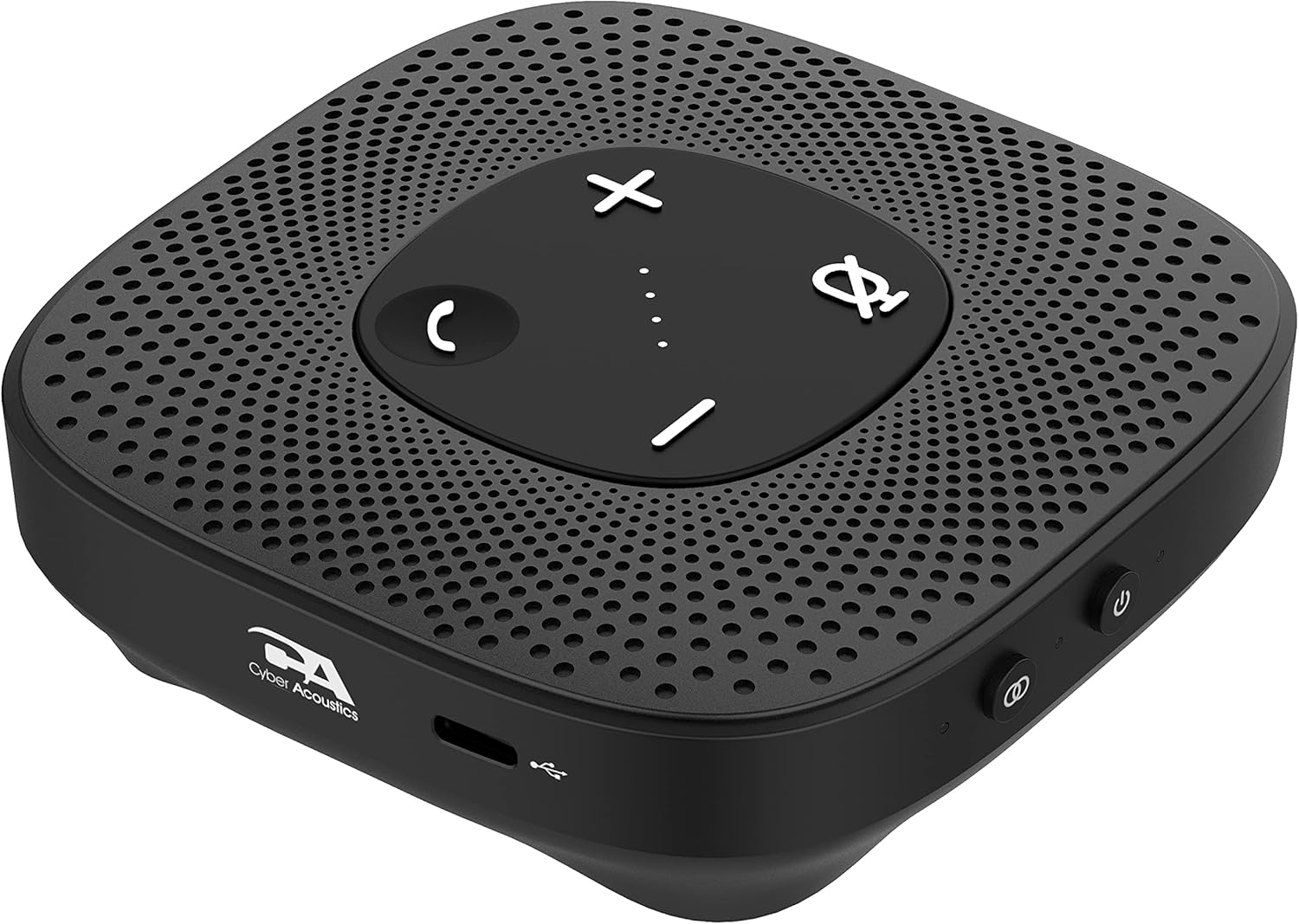 Cyber Acoustics Essential Speakerphone SP-2000 - USB and Bluetooth Speakerphone, Advanced DSP with 360 Degree Noise Cancelling Microphone with 3m Range, 66 Ft BT Wireless Range, 30 Pack
