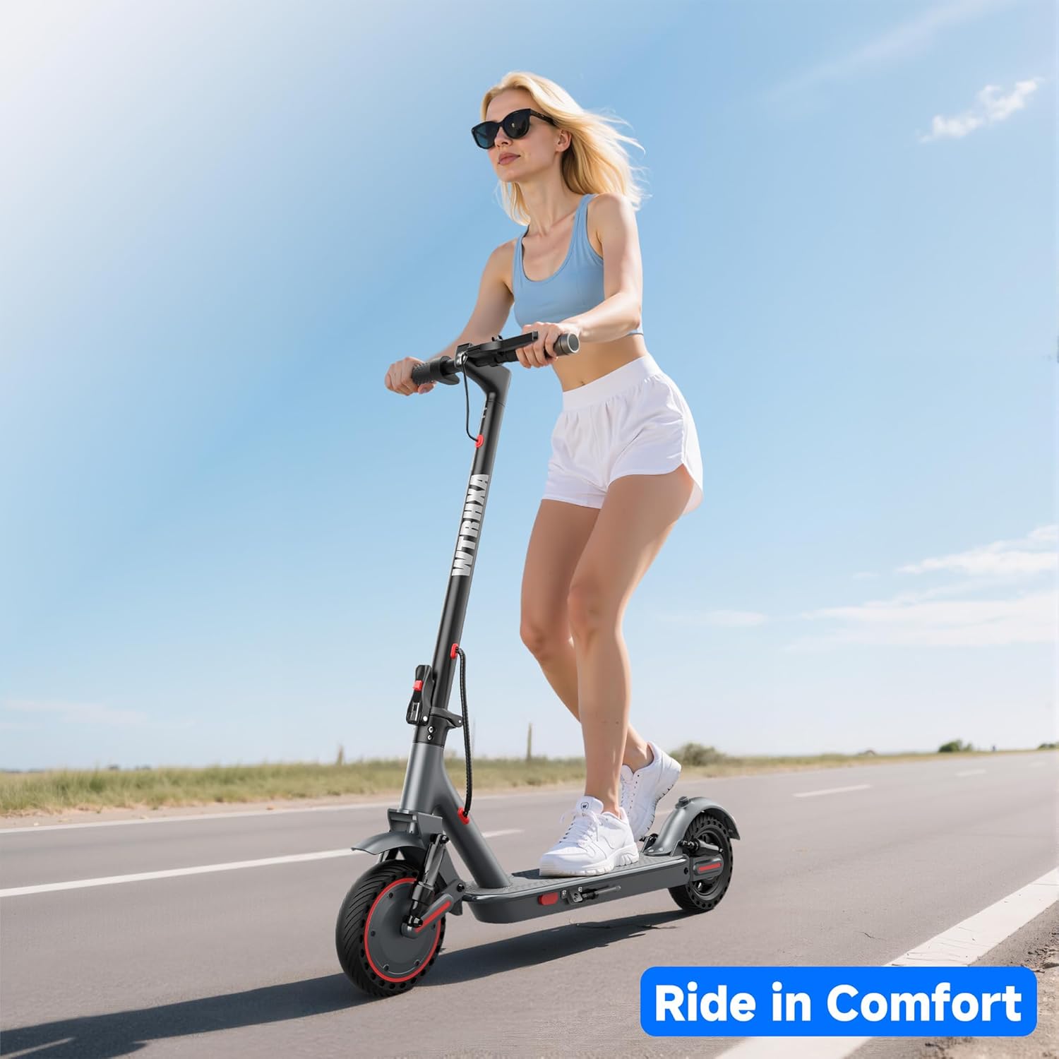 Electric Scooter, Electric Scooter for Adults, 350W/500W Motor, 19 Mph Speed, 15/25 Miles Ranges, 8.5