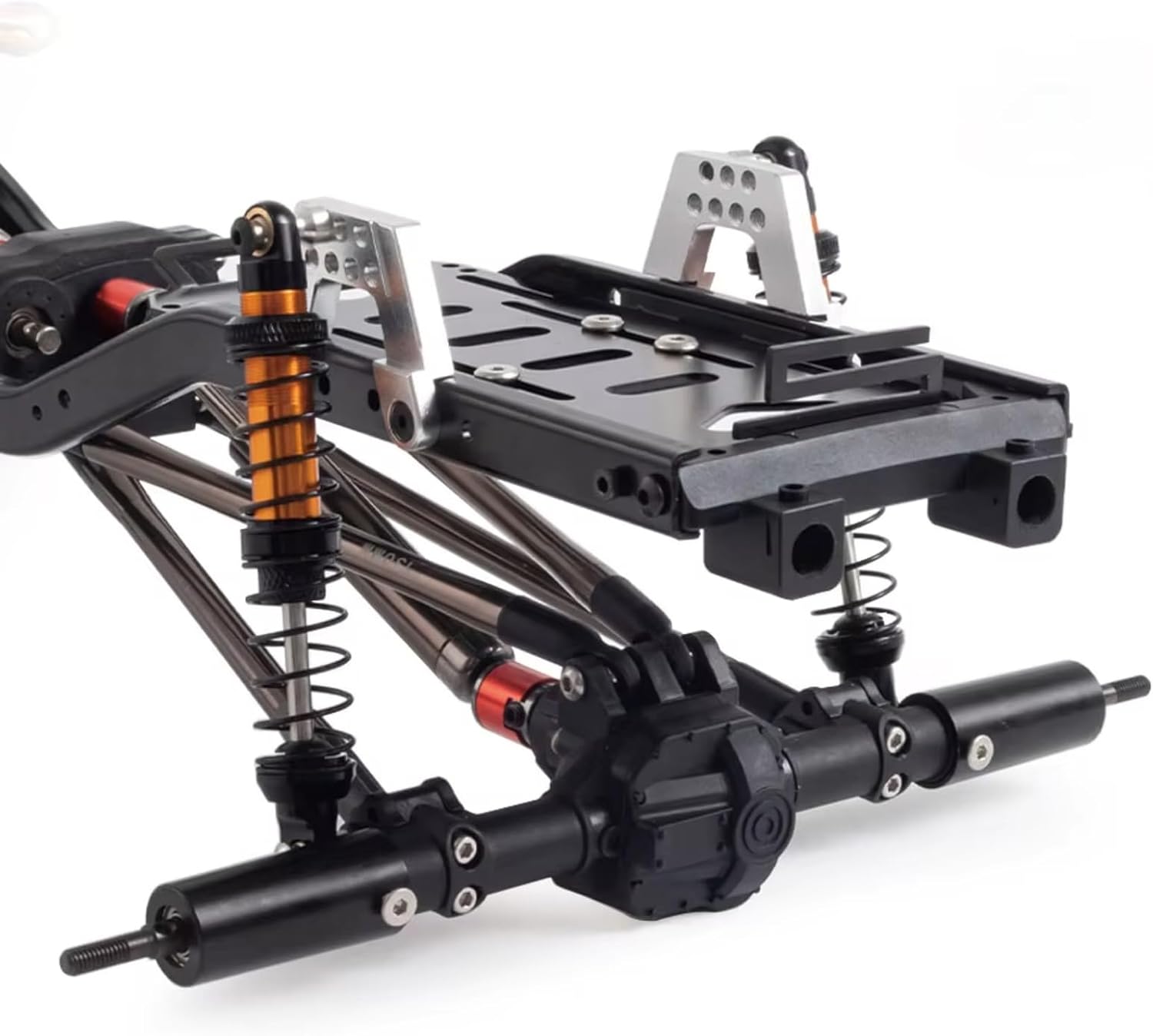 RC Frame Parts For Axial For SCX10 II 90046 EX86100 1/10 313mm Wheelbase Metal Chassis Frame With Single / 2-Speed Transmission RC Crawler