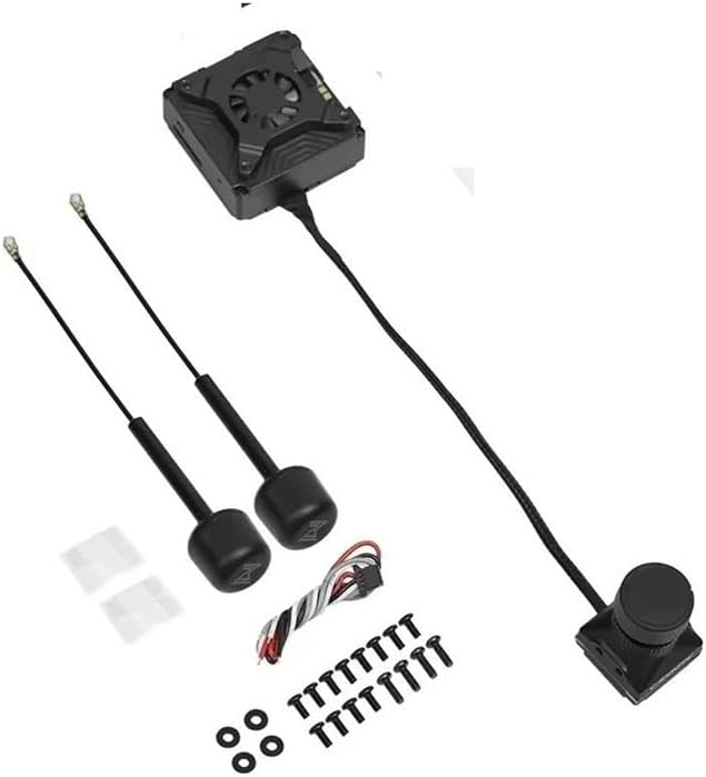 HD KIT 2W VTX Dual Antennas with Pro 1080P FOV160° Long Range Fit for FPV Racing Drone Accessories(GT VTX)