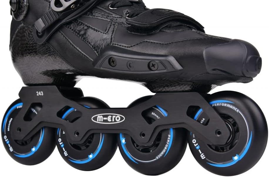 Delta Force Adult Carbon Professional Urban Freestyle Inline Skate Unisex (EU 41 / US M 8 / US L 9 / 265mm)