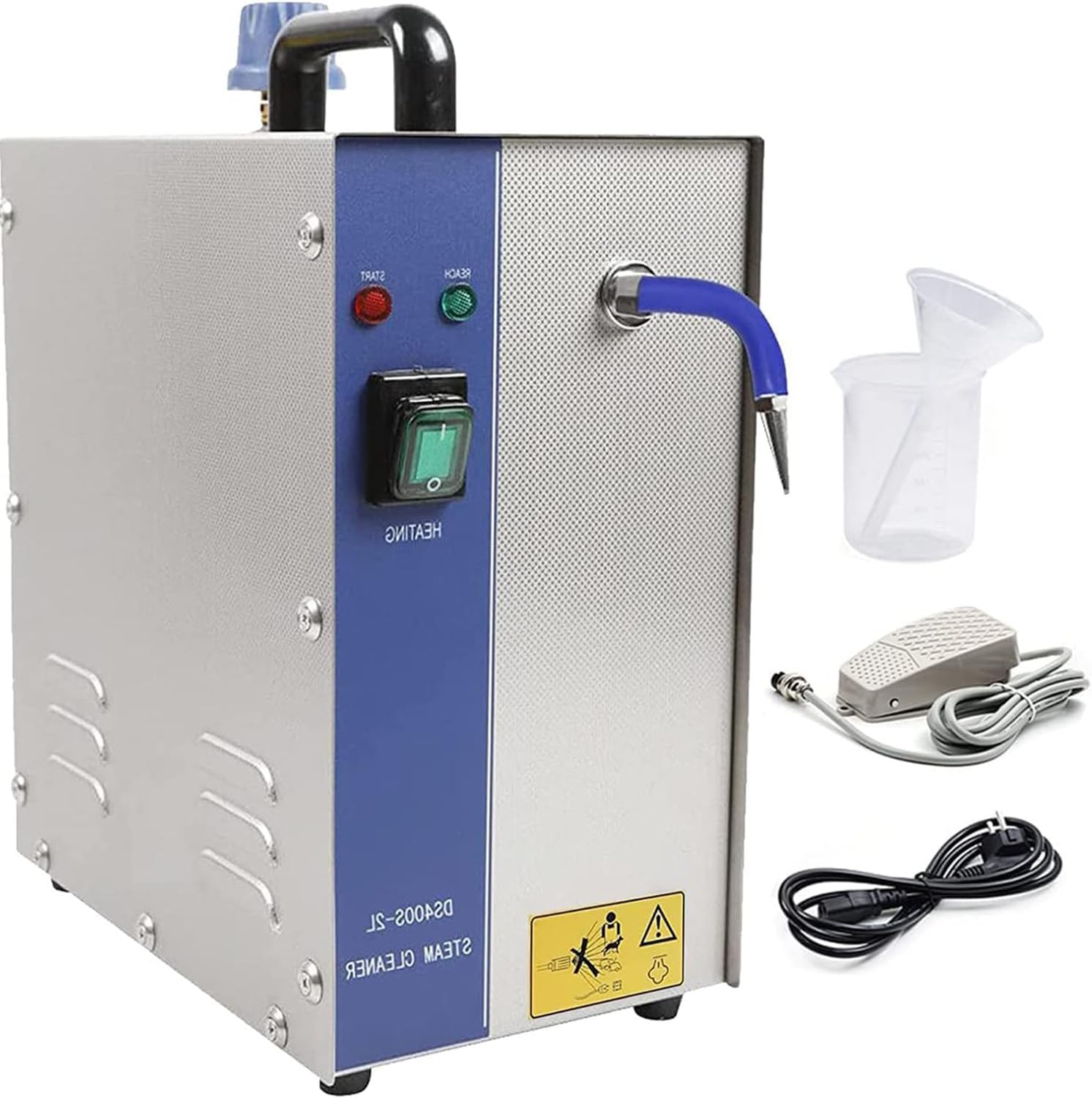 ylpddmm Jewelry Steam Cleaner - 1300W 2L Commercial Electric Gem Washer Cleaning Tool Stainless Steel Jewelry Washer Gold Sliver Jewelry Ring Steamer Cleaner Machine