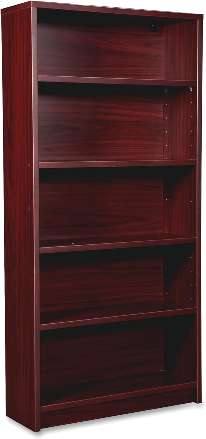 Lorell Prominence Mahogany Laminate Bookcase