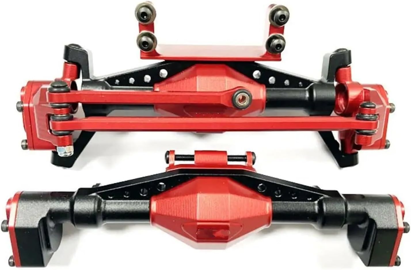 RC Vehicle Axles Compatible with Axial for UTB18 1/18 RC Car Part Front Rear Axle RC Upgrade Part Aluminum Alloy Rc Front Rear Axle Upgrade Accessories(Color1)