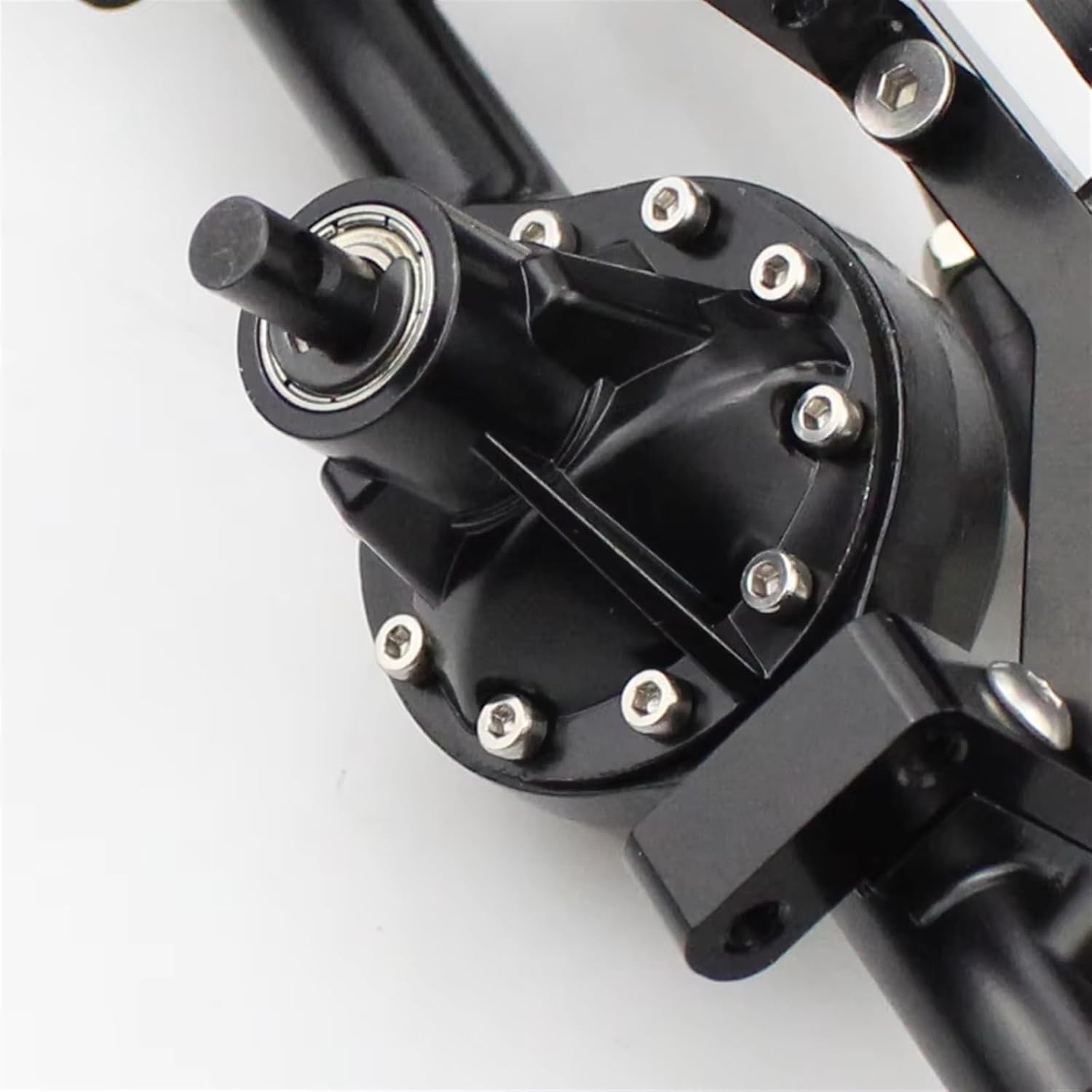 RC Spare Part Compatible with D90 Yota II Upgrade Parts Aluminum Alloy Front Rear Axle CNC Machined 1:10 RC Crawler Replacement Accessories(Rear and Front)