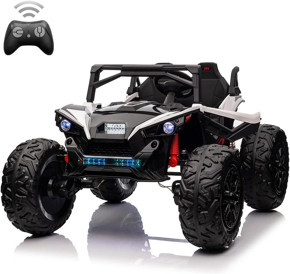 GarveeLife 2 Seaters 24V Kids Ride UTV Car with Remote Control,10AH Battery, 400W Powerful Motors 17