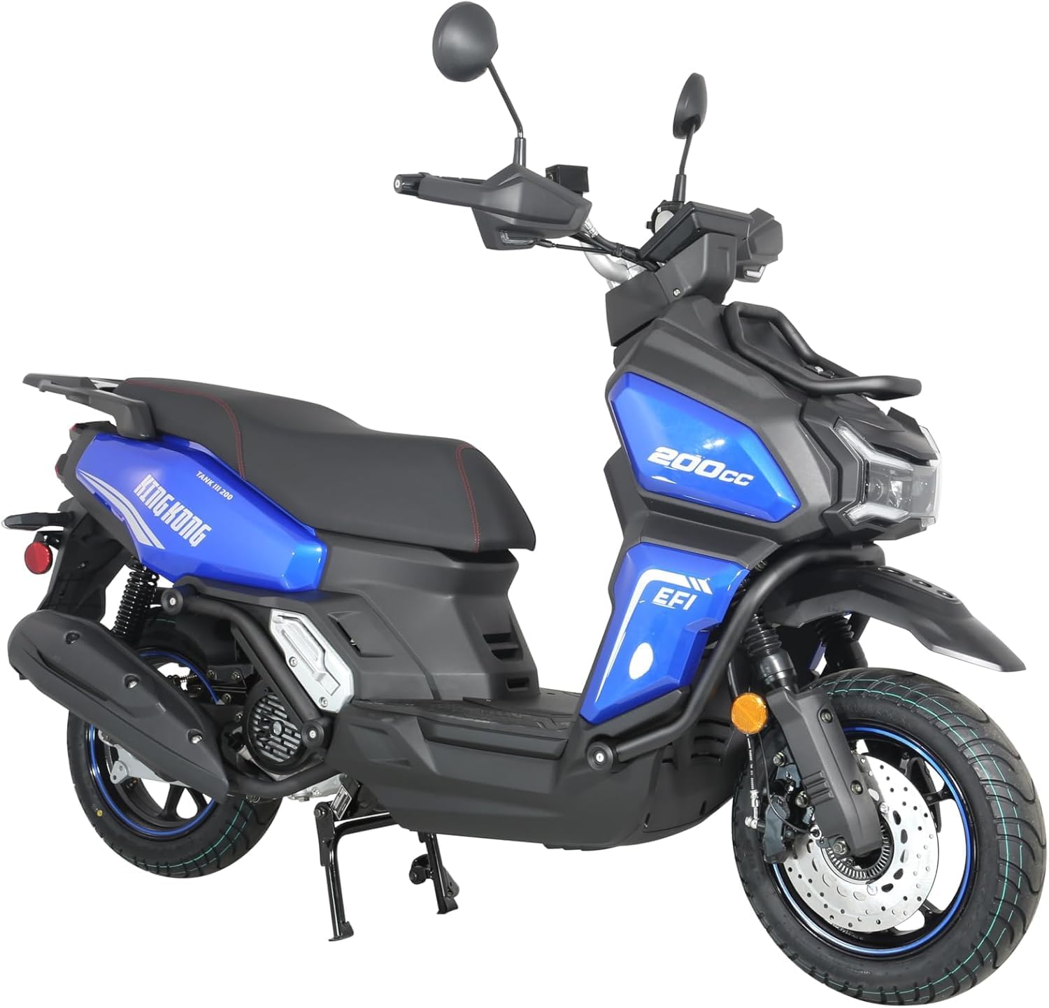 HHH Tank 200 King Kong Scooter New Limited Edition–EFI Fuel Injected with Digital LCD Speedometer Street Moped California Approved