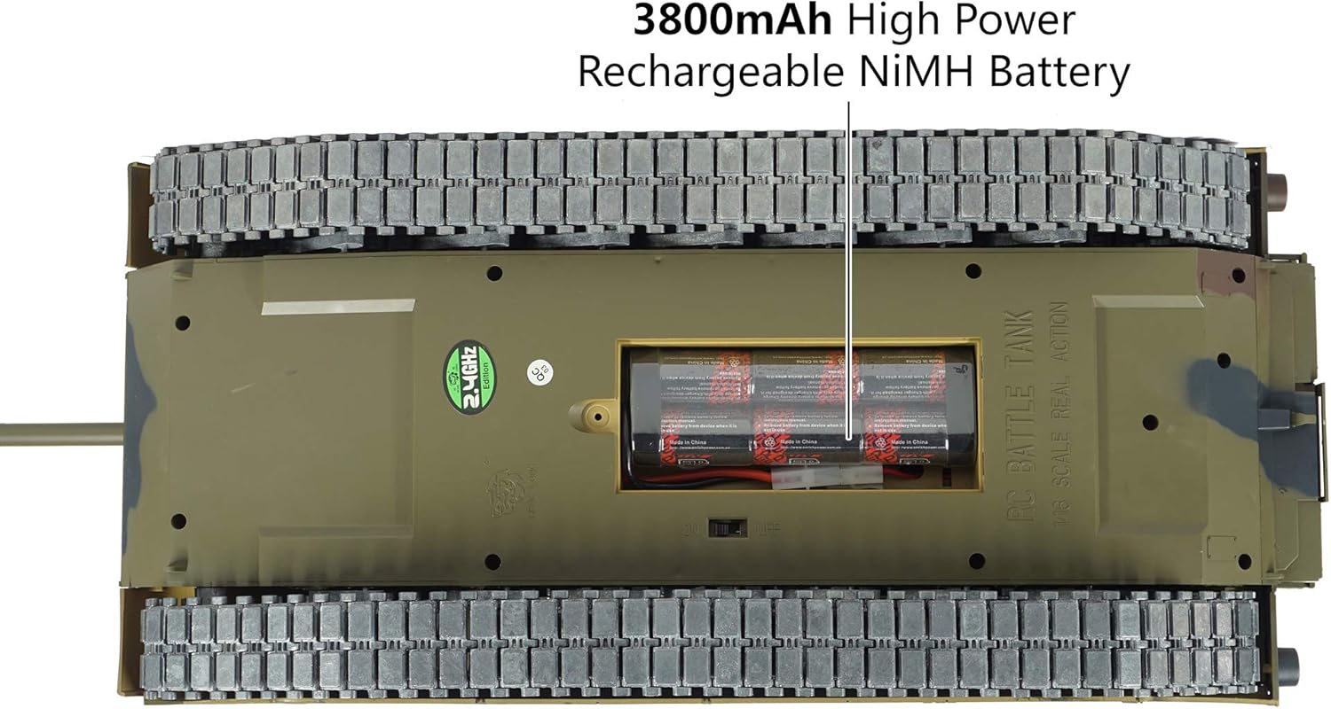 Heng Long Modified Edition 1/16 2.4ghz Remote Control US M1A2 Abrams Tank Camouflage Color(360-Degree Rotating Turret)(Steel Gear Gearbox)(3800mah Battery)(Metal Tracks &Sprocket Wheel & Idle Wheel)