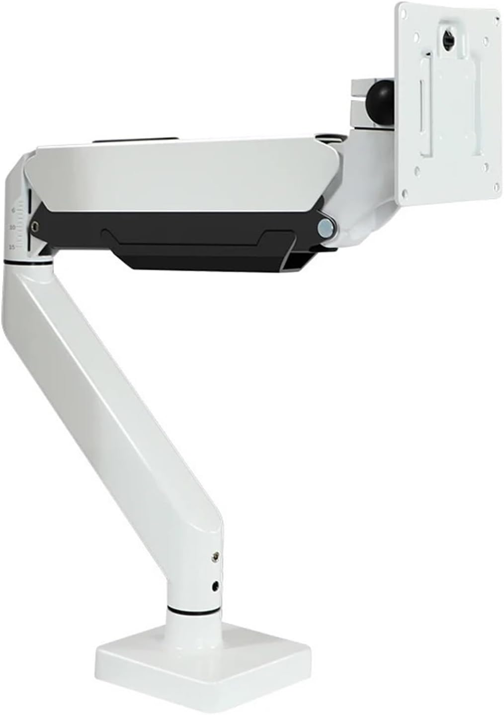 Monitor Wall Mount Screen Aluminum Gas Spring Gas Press 17 Inch - 43 Inch White TV Wall Bracket Bracket Support VESA W7W(M7P 43inch)