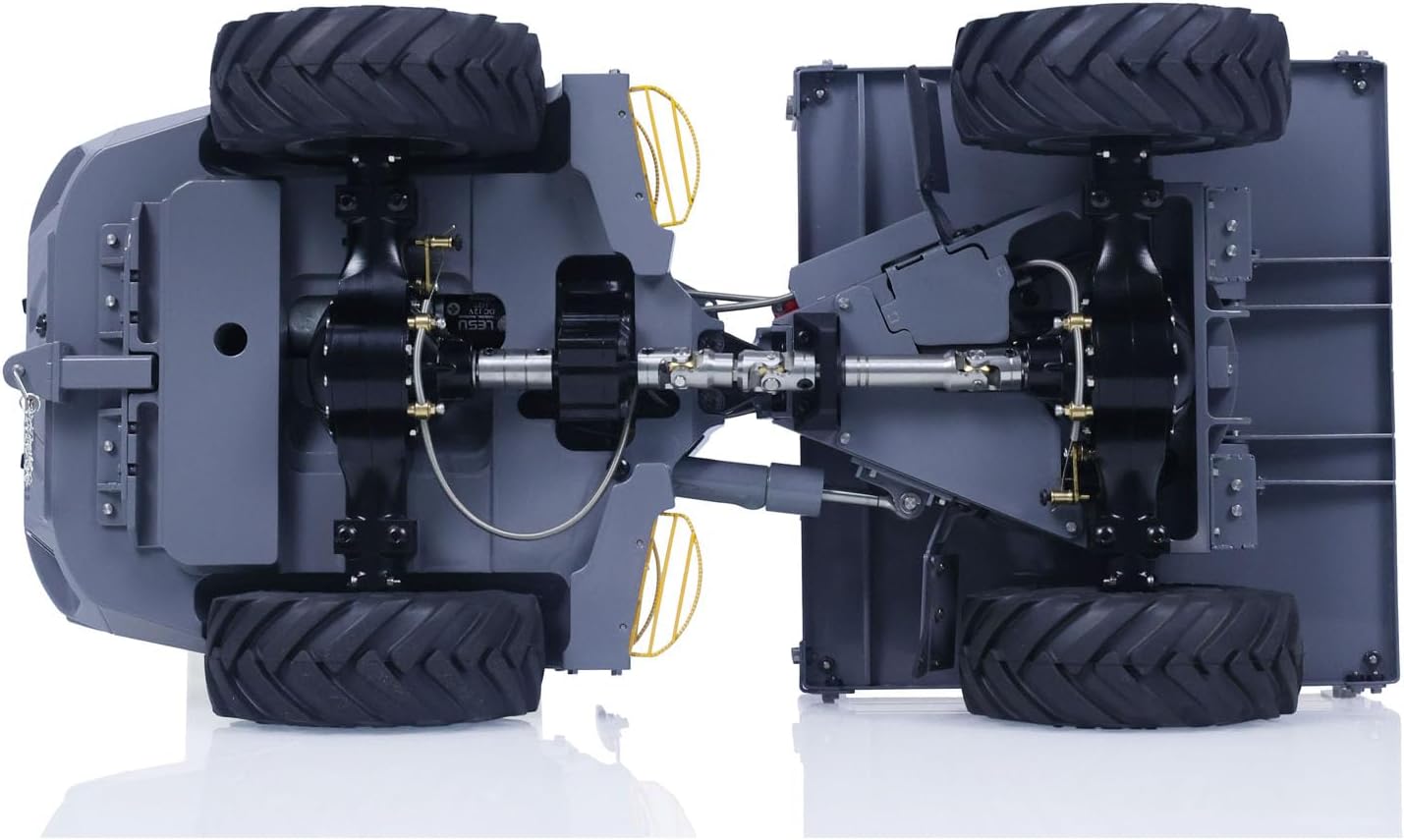 TOUCAN RC HOBBY LESU Metal 1/14 RC Hydraulic Dumper Car 4x4 All-Wheel Drive with Differential Locks 6MDX-B Remote Control Tipper Trucks