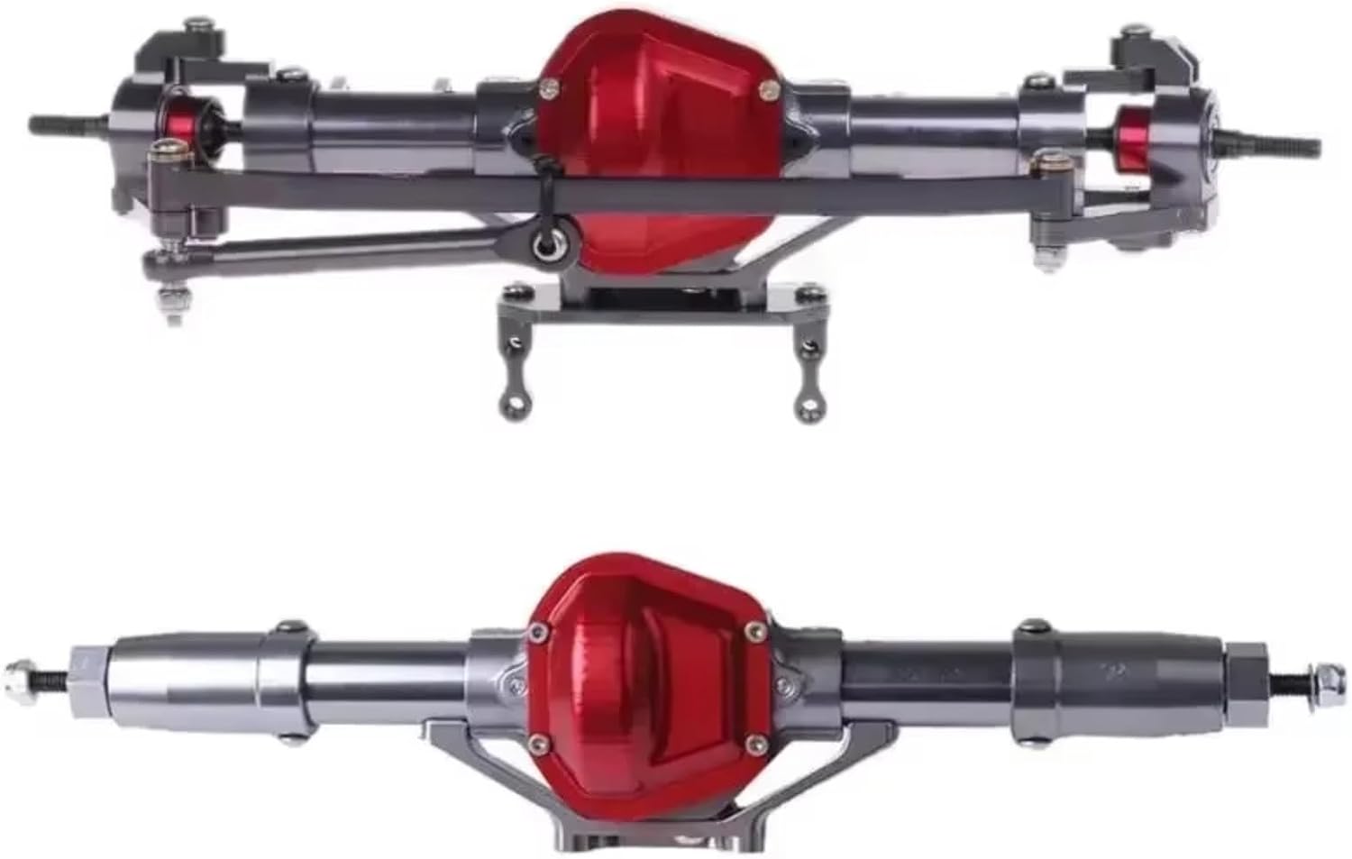 Rc Crawlers Axles For Axial For SCX10 For Rock 1:10 RC Car CNC Metal Front Rear Axle Crawler Model Accessory Repair Assemble Upgrade Parts(1set)