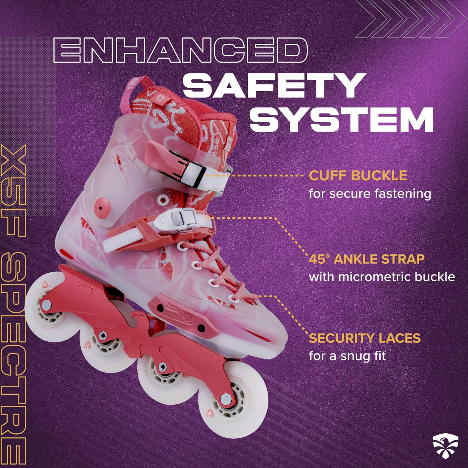 Flying Eagle X5F Spectre and X5 Shrike Pro Freeskates - Adult Inline Skates Men Professional, Adult Roller Skates Men, Urban Inline Skate, Outdoor Skating Shoes, Rollerskates Adults