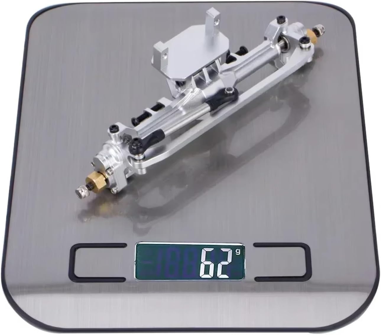 RC Car Upgrade Parts Compatible with TRX4-M 1/18 RC Crawler Car Upgrade Parts Portal Axle with Lay Down Servo Mount Accessories(Silver)