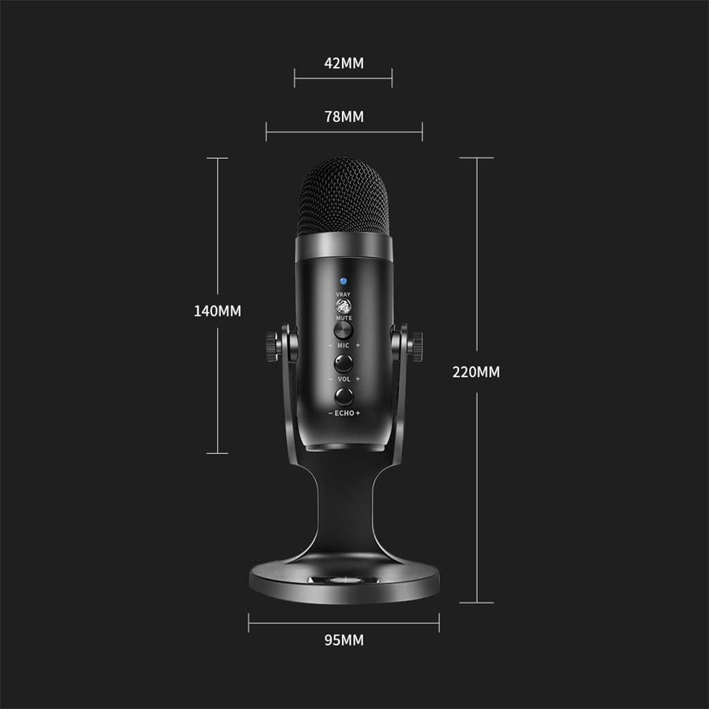 USB Microphone Professional Condenser Microphone Computer Laptop Recording Studio Singing Game Streaming Live Broadcast