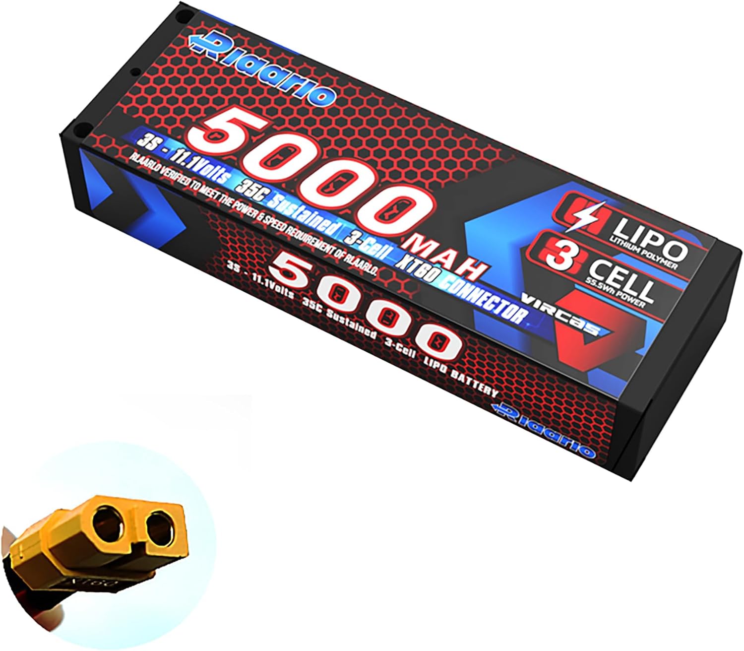 CROBOLL RLAARLO 1:10 Brushless RC Buggy and RD10008 3S 30C 5000mAh Rechargeable Li-Po Battery