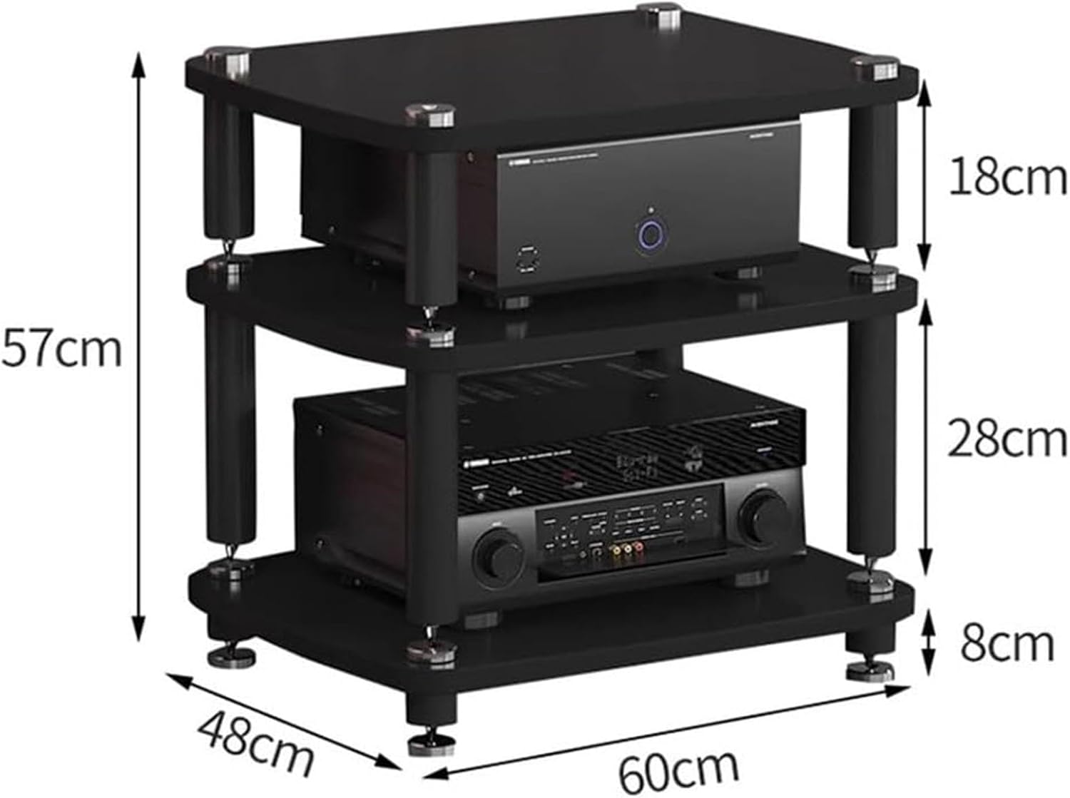 1/2/3/4-layer HiFi Audio Cabinet HiFi Stand Record Player MDF Stand