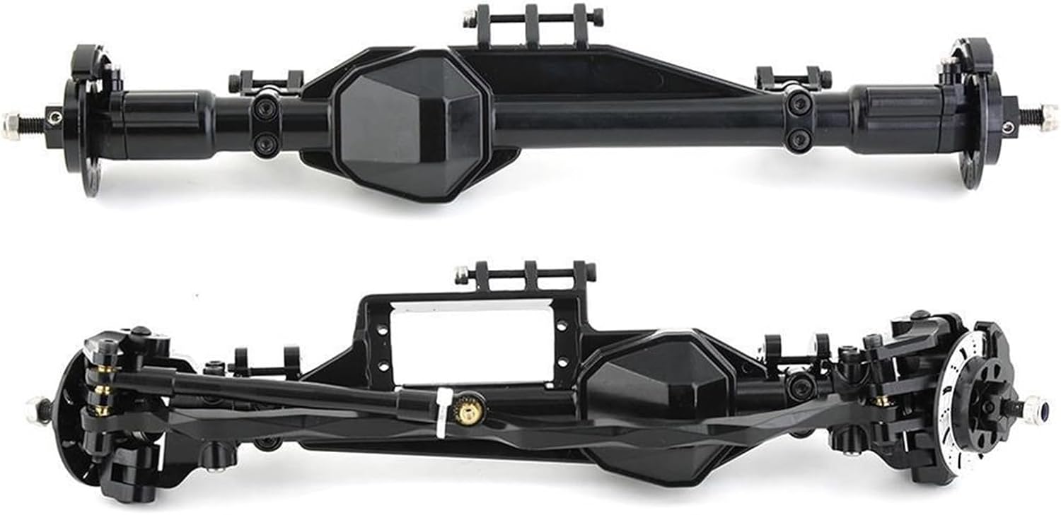 RC Car Parts for Axial RBX10 for Ryft 1/10 RC Crawler Car Upgrade Parts Accessories RC Crawler Car Metal Front and Rear Axle Modified Parts(Color2,1 Set)
