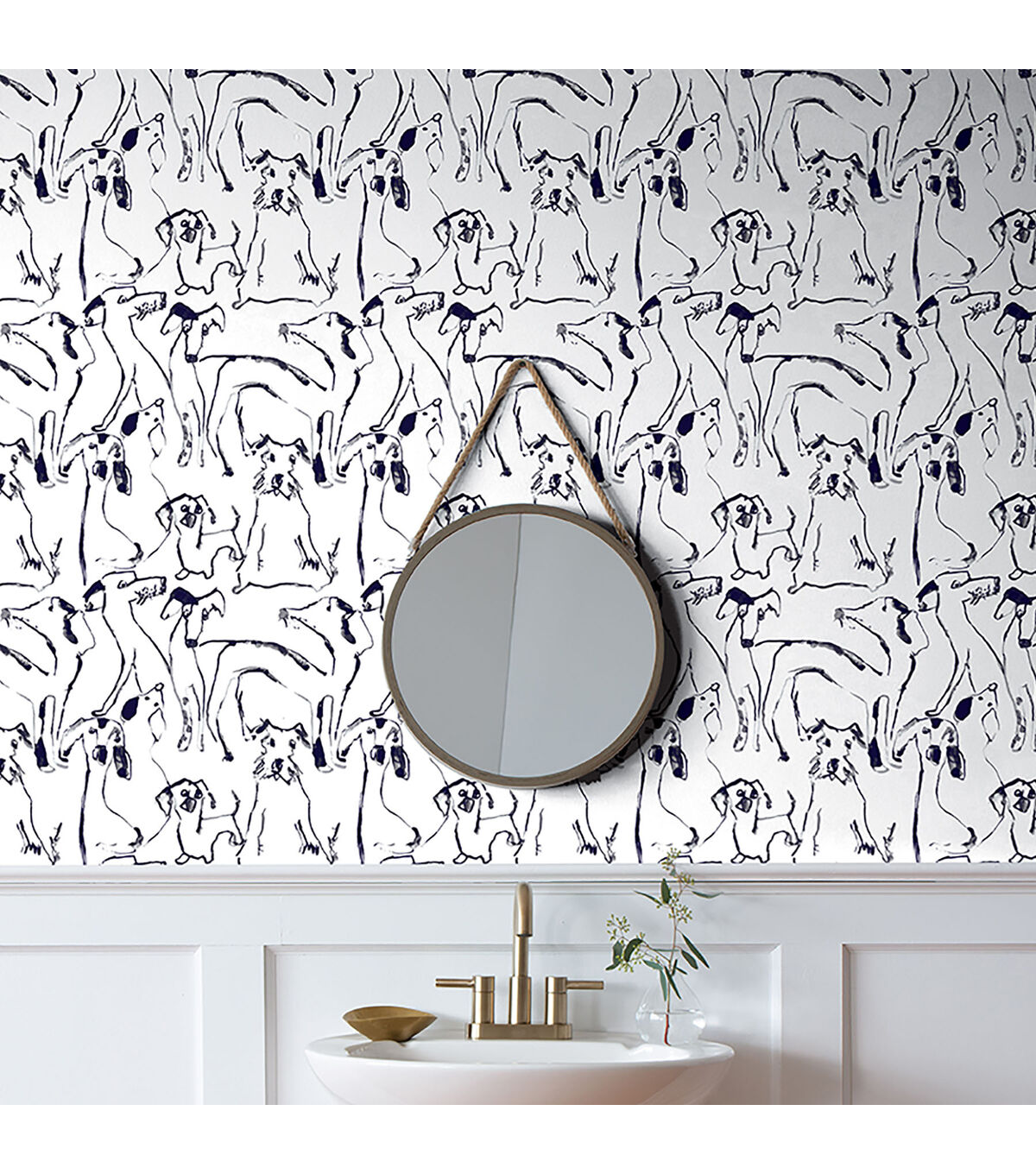 Surface Style Dog Doogle Peel & Stick Wallpaper