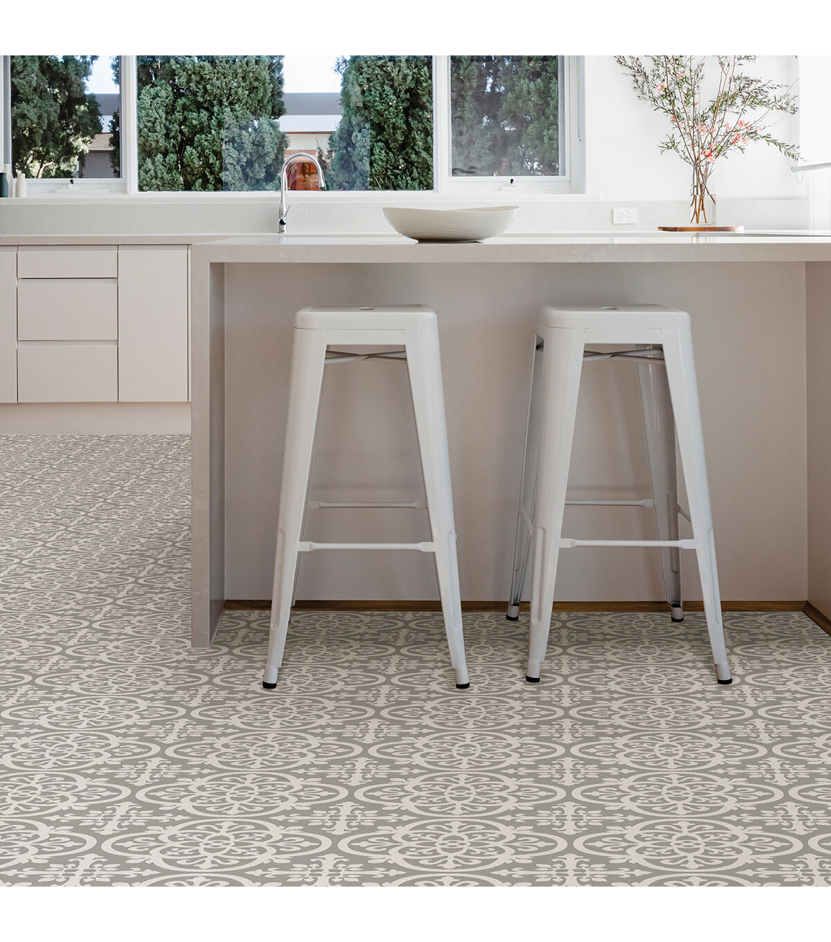 Floorpops Peel & Stick Floor Tiles-Gothic Grey