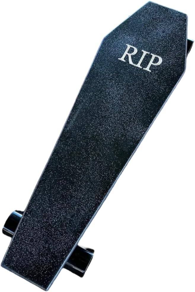 Coffin Death Tarot Black Skateboard | Longboard | 30x9 | Coffin Croozer