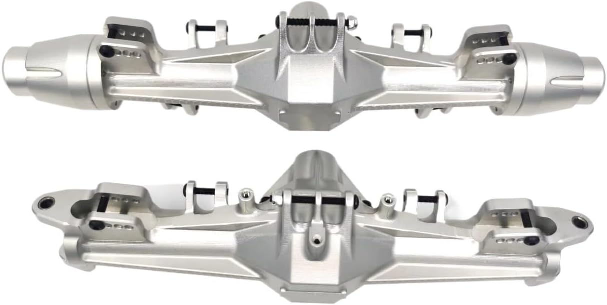 RC Car Front Rear Axle for LOSI for LMT for Monster Truck1:8 rc Car CNC Aluminum7075 Front and Rear Axle Housing Upgrade Accessories(Yellow)