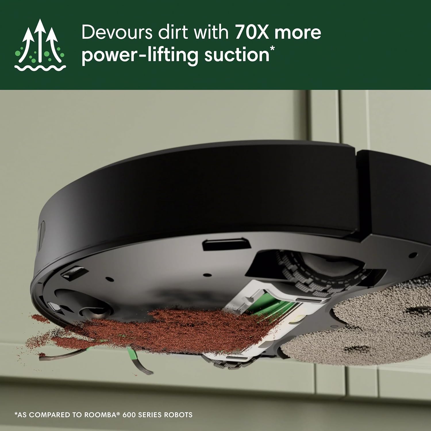 iRobot Roomba Plus 405 (G185) Combo Robot Vacuum & Mop with AutoWash Dock - Spinning Mop Pads, Self-Empties, Pad Washing & Drying, Self-Cleaning, Pad-Lift, LiDAR Navigation