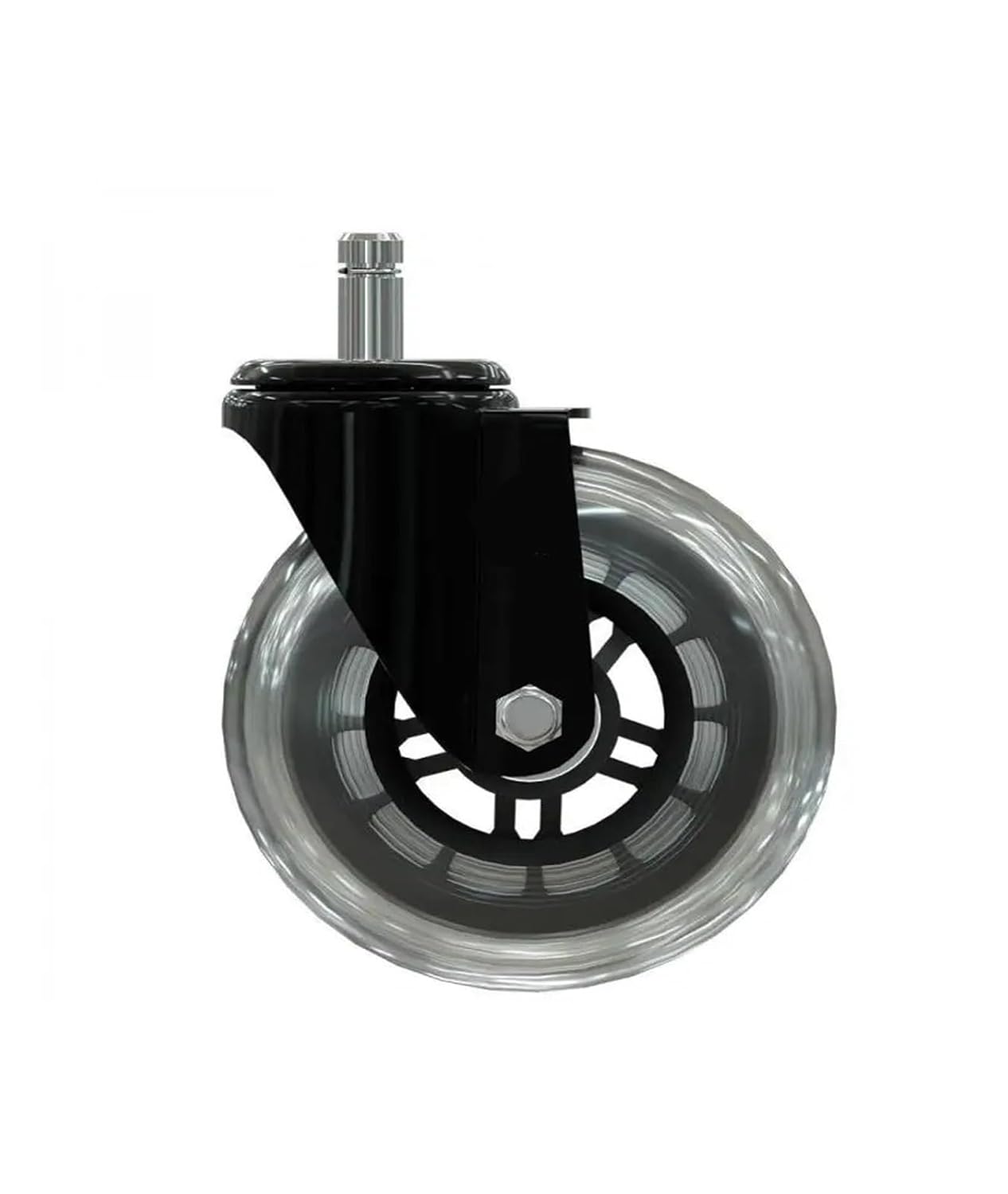 5 Pieces/lot 4 inch Caster Ring Polyurethane Swivel Wheel Scooter Twist Transparent Roller