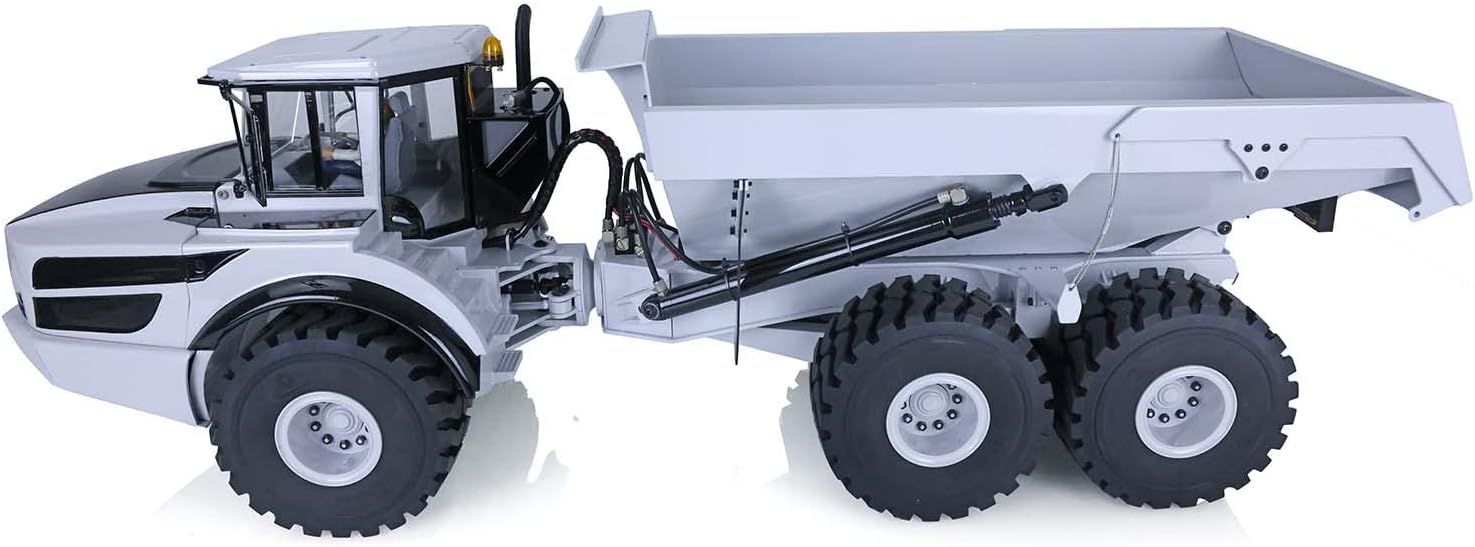 TOUCAN RC HOBBY 1/14 RC Metal Hydraulic 6 * 6 Articulated Truck Dumper Model Motor ESC Lights Christmas New Year Gifts 14+ for Adult