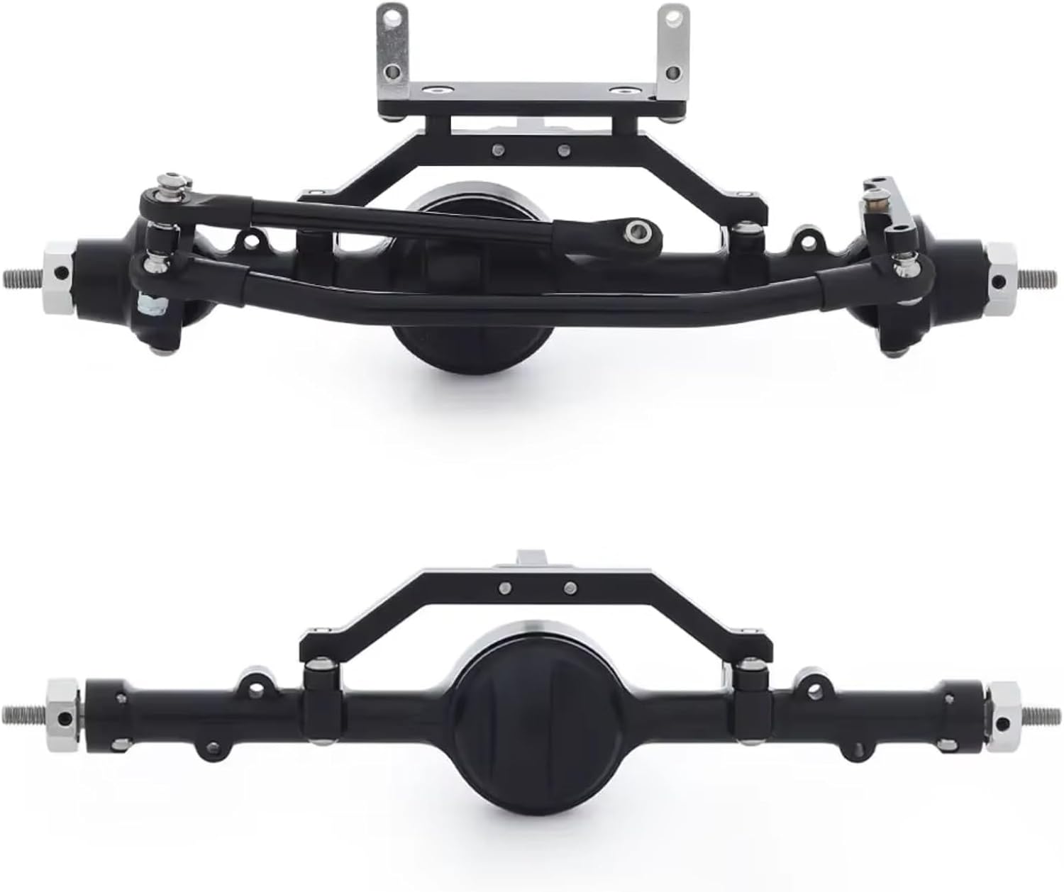 RC Car Parts Compatible with Gelande TF2 D110 for Yota 1/10 RC Crawler Car Upgrade Parts Accessories Aluminum Alloy CNC Front Rear Axle Set