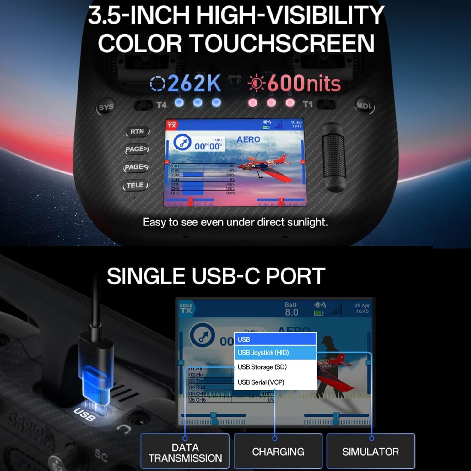RadioMaster TX15 Max V5.0 16CH 2.4G RC Transmitter - ELRS, 3.5