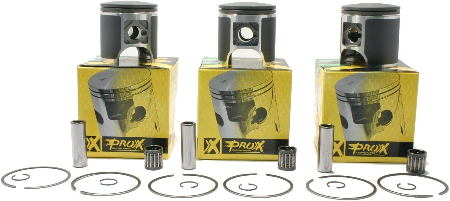 Generic Motorcycle & Scooter Replacement Parts & Accessories For Polaris Indy Triumph 600, 2000, Pro-X .040 Pistons & Wrist Pin Bearings Index-TRF965-2528, black