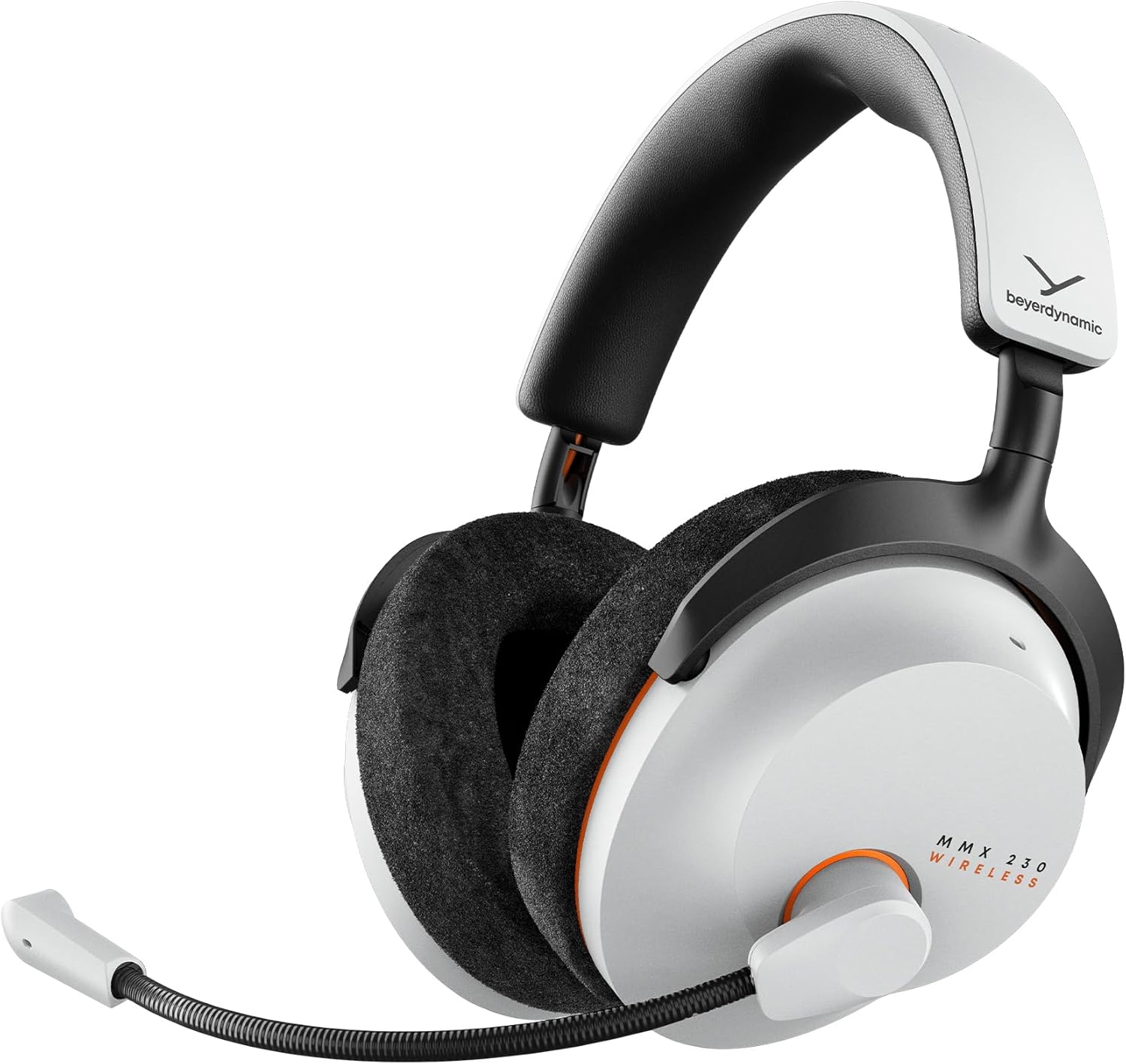 beyerdynamic MMX 230 Wireless Gaming Headset. Active Noise Cancelling (ANC), Low Latency Bluetooth 6.0, Ultra Comfortable, PC, PlayStation, Nintendo, iOS, Android and macOS, Zoom, Teams. Arctic White