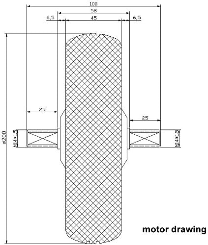 L-faster 36V 150W KICKSCOOTER Motor KIT Town 9 Scooter Motor Set 200 * 50 Motor Wheel 8 INCH HUB Motor BRUSHLESS NO Gear