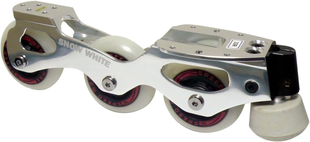L'ESTEL SKATES - Snow White Inline Roller Skates - Complete Figure Skating Inline Frames - Inline Figure Skating