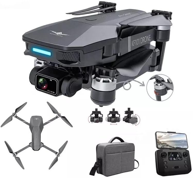 ISPEKTRUM iSKF101 Drone 4K Camera 3-Axis Gimbal Smart Hover 60-Min Flight RC Quadcopter with Advanced Auto Return, 1.2KM Video Transmission, Smart Follow (Combo-2 Battery)